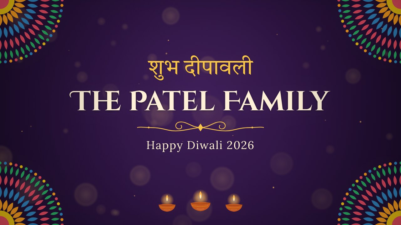 Diwali Lights title slide