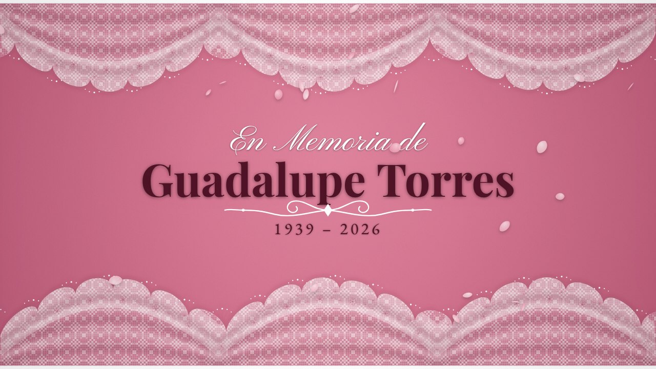 Encaje Mexicano memorial title slide in Spanish